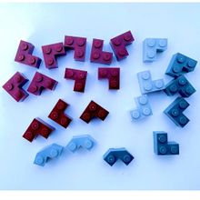 Lego Karma Brick 2x2 Corner Kahverengi Gri 22 Parça Orijinal Parçalar