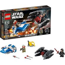 Lego Star Wars 75196 A-Wing vs. TIE Silencer Microfighters