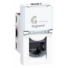 Legrand 078730 1 Modül RJ11 Sistem Armada 4 Kontak Telefon Prizi