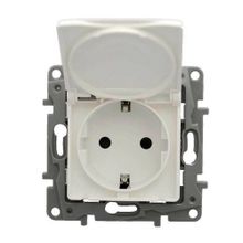 Legrand 767118 Salbei Beyaz Kapaklı Topraklı Priz