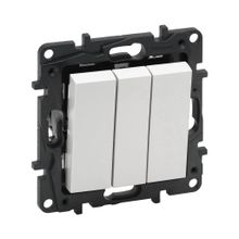 Legrand 768103 Raventi Beyaz Üçlü Anahtar