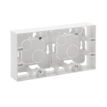 Legrand 768148 Raventi Beyaz İkili Sıva Üstü Kasa