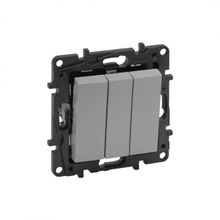 Legrand 768203 3'lü Raventi Alüminyum Anahtar