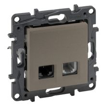 Legrand 768537 Cat 5E Utp Raventi Bronz Rj 11 + Rj 45 Priz