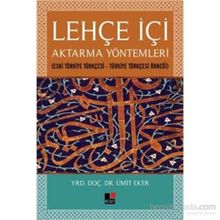 Lehçe İçi Aktarma Yöntemleri - umit eker