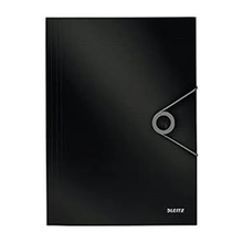 Leitz 45631095 Siyah 150 Sayfa Kapasiteli Solid İnce Lastikli Dosya