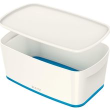 Leitz 52191036 A5 MyBox Kapaklı Küçük Mavi Saklama Kutusu