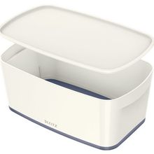 Leitz 5229 MyBox Gri Beyaz Kapaklı Küçük Saklama Kutusu