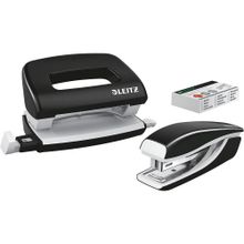 Leitz 55612095 Siyah Nexxt Wow Mini Zımba Ve Set Delgeç