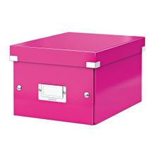 Leitz 6043 WOW Metalik Pembe Küçük Boy Saklama Kutusu