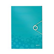 Leitz Active Wow 46290051 Buz Mavisi Metalik Kalın Lastikli Dosya