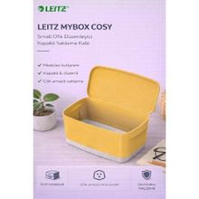 Leitz Mybox Cosy Small Kapaklı Saklama Kabı Sarı Ofis Düzenleyici