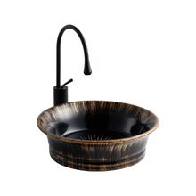 Lena E-3011BR Tezgah Üstü Porselen Lavabo