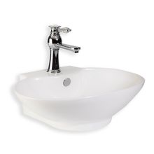 Lena E-4106 Beyaz Tezgah Üstü Porselen Lavabo