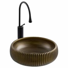 Lena E-4161C Haki Yeşil Tezgah Üstü Porselen Lavabo