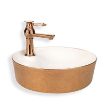 Lena E-5001R Tezgah Üstü Özel Seri Porselen Lavabo