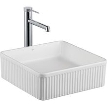 Lena E-W1003MB Beyaz Tezgahüstü Lavabo