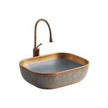 Lena EH-4290MGR Tezgah Üstü Porselen Lavabo