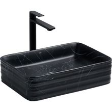 Lena EH-4450M5 Siyah Tezgah Üstü Porselen Lavabo