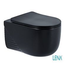 Lena ET-H5110MS Mat Siyah Kapak Dahil Asma Klozet