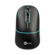 Lenovo Lecoo WS210 Siyah RGB Bluetooth ve Kablosuz Şarj Edilebilir Optik Mouse