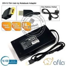 Lenovo Thinkpad 20BE0041TX 20BE00B2TX 20V 6.75A 135w Uyumlu Laptop Adaptör