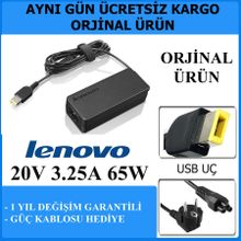 Lenovo Usb Uç 20V 3.25A 65w Uyumlu Laptop Adaptör
