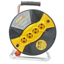 Leo 3x1.5 mm 50 mt Seyyar Makaralı Uzatma Kablosu