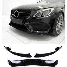 Leon Part Çmk Mercedes W205 2015 2018 C Serisi Parlak Siyah Ön Lip Brabus