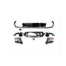 Leon Part Çmk Mercedes W213 E 2021 E63 Difüzör ve Siyah Egzoz Seti