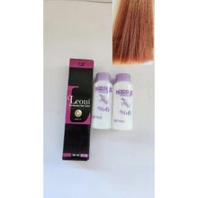 Leoni 7.37 Koyu Altın Sarı Profesyonel Saç Boyası + 2 Adet Oksidan