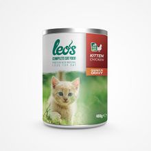 Leo's Tavuk Parça Etli Soslu 6x400 gr Yavru Konserve Kedi Maması
