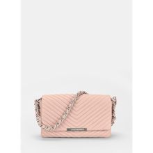 Les Visionnaires IRISQUILTINGSILKYLEATHER9006 Pembe 17x7x25 cm Deri Kadın Çapraz Çanta