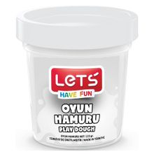 Lets Beyaz 115 gr Şeffaf Bardak Tek Renk Oyun Hamuru