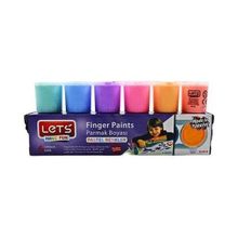 Lets L-5500P Pastel Renkler 6 Renk Parmak Boyası