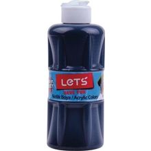 Lets L-5709 250 ml Siyah Akrilik Boya