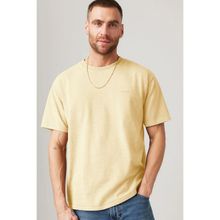 Levis A0637-0140 Erkek Relaxed Fit Nakışlı Vintage Sarı Tişört