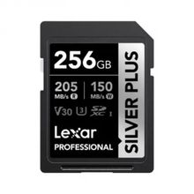 Lexar LSDSIPL256G-BNNNG 256 GB Professional Silver Plus SDXC UHS-I Cards Up to 205 MB/S Read 150 MB/S Write Bellek Kartı