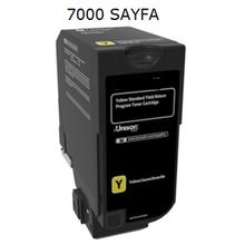 Lexmark CS725-CX725-74C50Y0-CS720 Sarı Muadil Toner