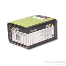 Lexmark CX410-80C8SY0 Sarı Toner