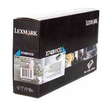 Lexmark X748-X748H1CG Mavi Yüksek Kapasiteli Orijinal Toner