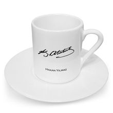 Leydi Collection Atatürk İmzalı Türk Kahvesi Fincanı