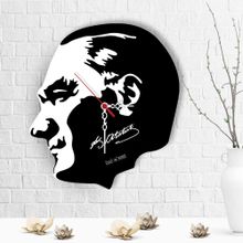 Leydi Collection Atatürk Tasarımlı 6 Ahşap Duvar Saati