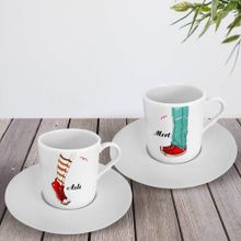 Leydi Collection İkili 10 Türk Kahvesi Fincanı Takımı
