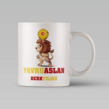 Leydi Collection Yavru Aslan Tasarımlı 2 Beyaz Kupa
