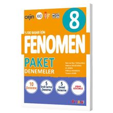 LGS 8. Sınıf Paket Denemeler Fenomen Okul Yayınları