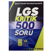 Lgs Kritik 500 Soru Tudem Eğitim
