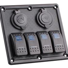 LHR BFY Switch Panel 4'lü. USB + 12V Çakmaklık