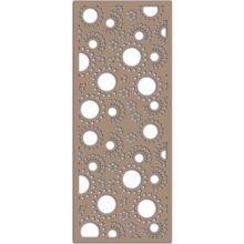 Liar KSP-50 10 mm 69x139 cm Gold Ahşap Seperatör Paravan