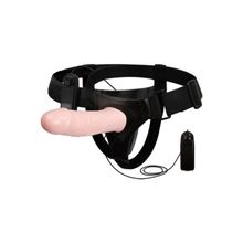 LilituShop 16,5 cm İçi Boş Titreşimli Belden Bağlamalı Protez Kumandalı Vibratör